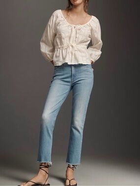 NWT!! MOTHER - Dazzler Ankle Straight Jeans ( Size 28)